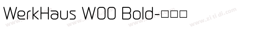 WerkHaus W00 Bold字体转换